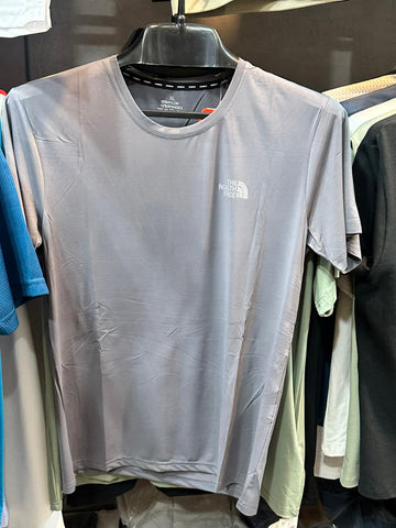 Men’s Quick-Dry Performance Training Tee – Silver Grey